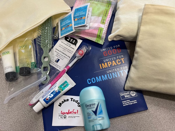 Example of a United Way hygiene kit.