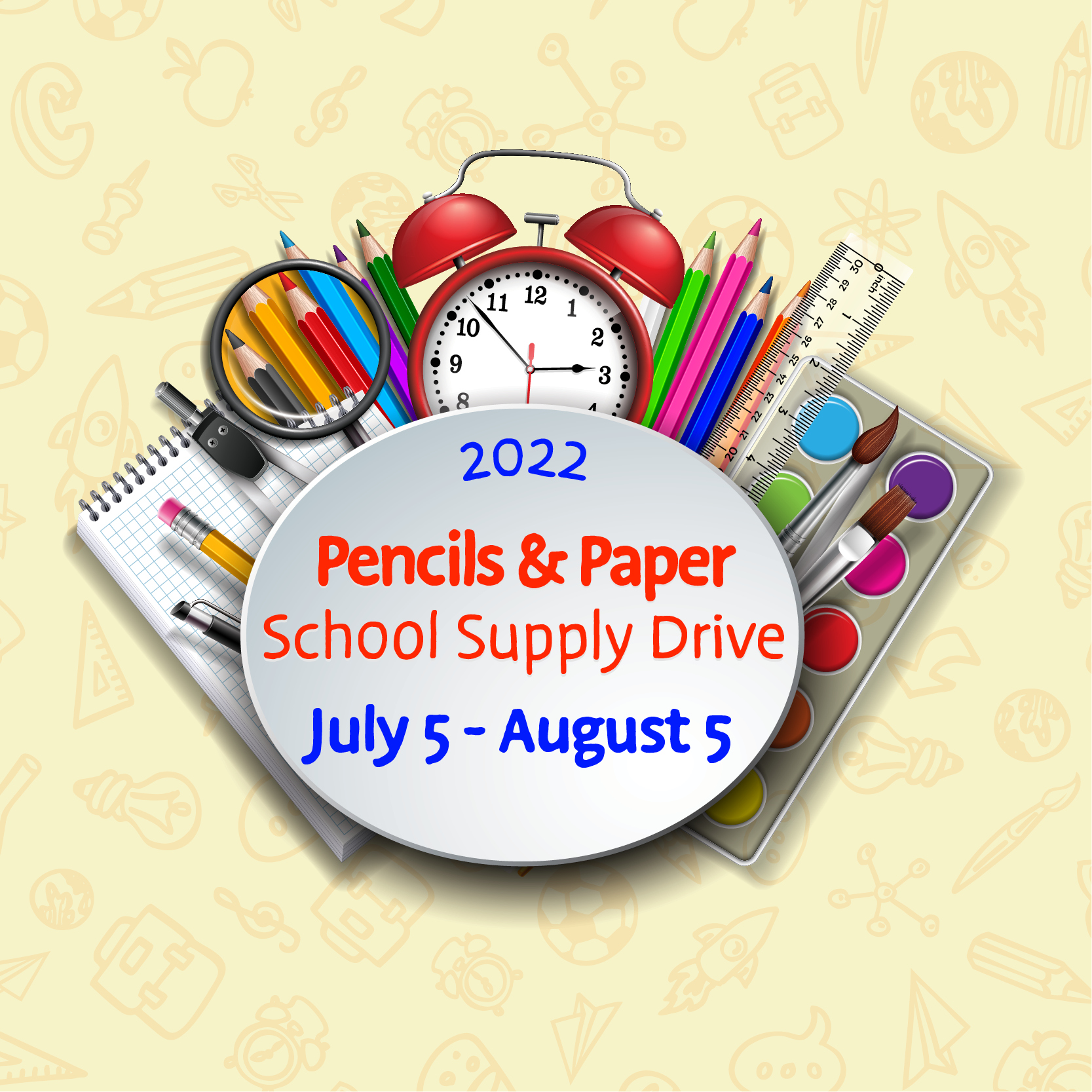 Pencils and Paper Supply Drive